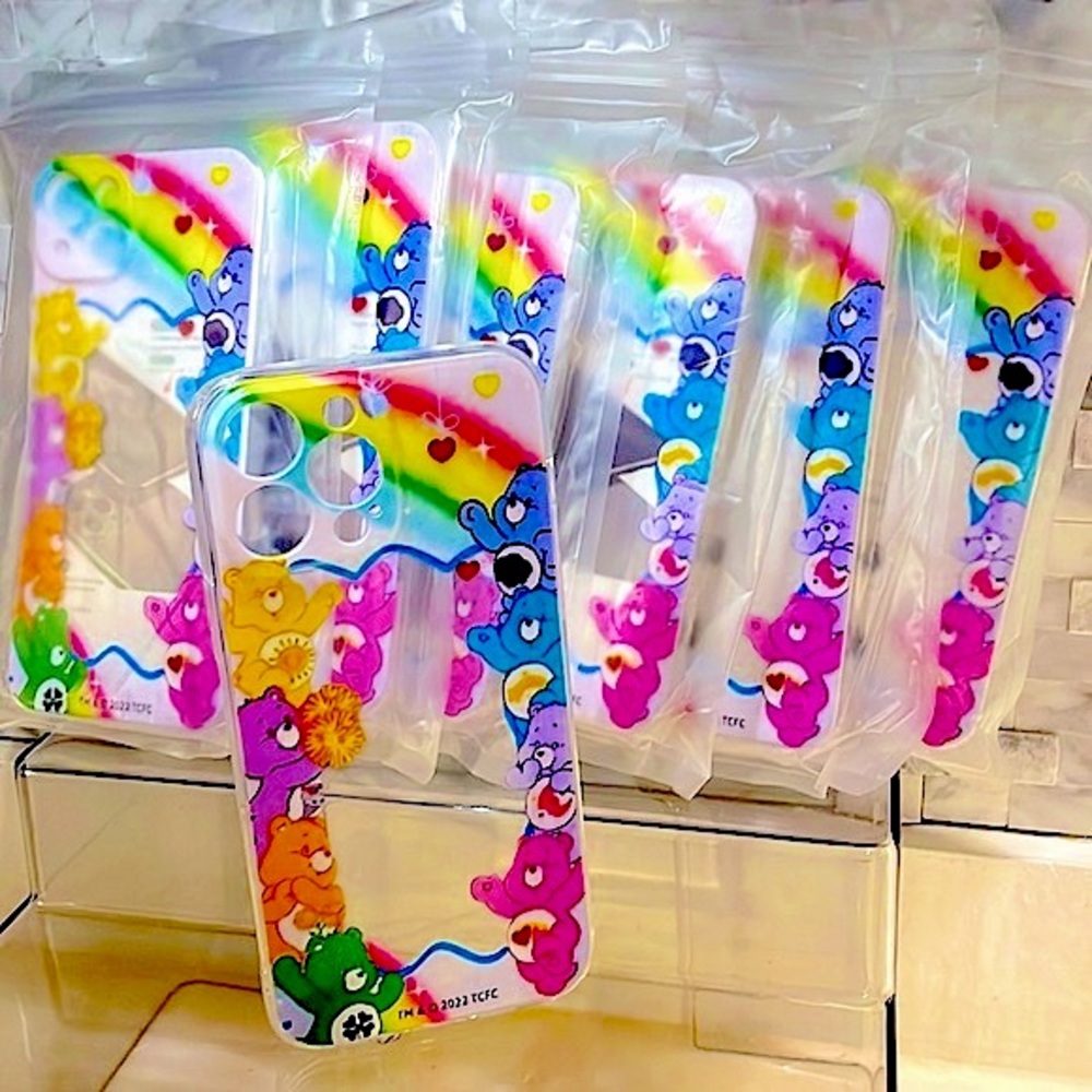 🆕 Care Bears Ltd Edition 40th Anniversary 90s Nostalgia iPhone Case—Many Sizes